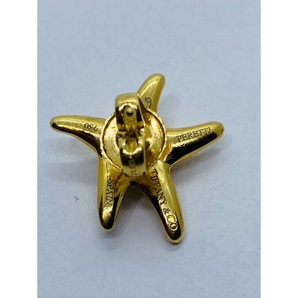 Tiffany & Co 18K Yellow Gold Starfish Star Fish 16mm Widest Point - Picture 6 of 10